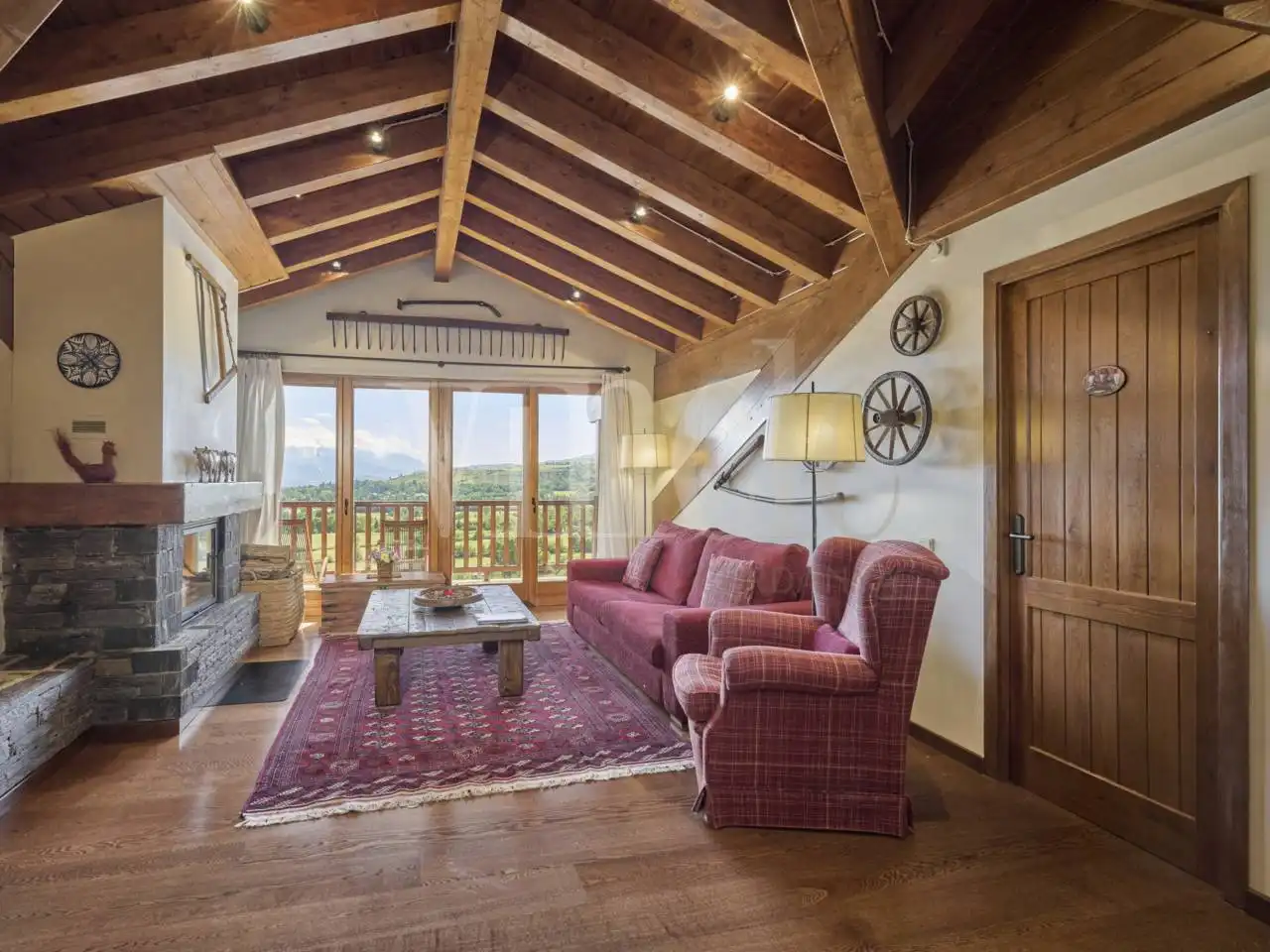 Living room of Duplexes for sale in Puigcerdà  with Heating, Parquet flooring and Terrace