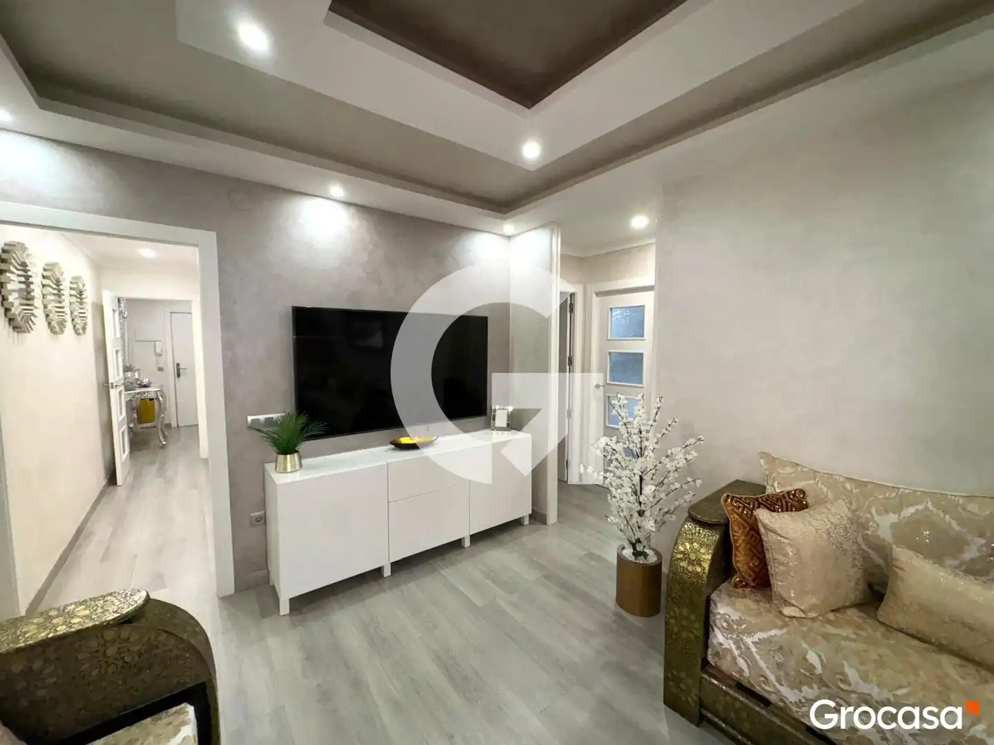 Living room of Flat for sale in Mataró  with Furnished, Oven and Washing machine