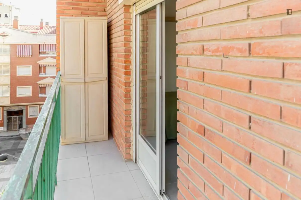 Terrasse von Wohnungen zur untervermieten in  Zaragoza Capital mit Möbliert, Waschmaschine und Mikrowelle