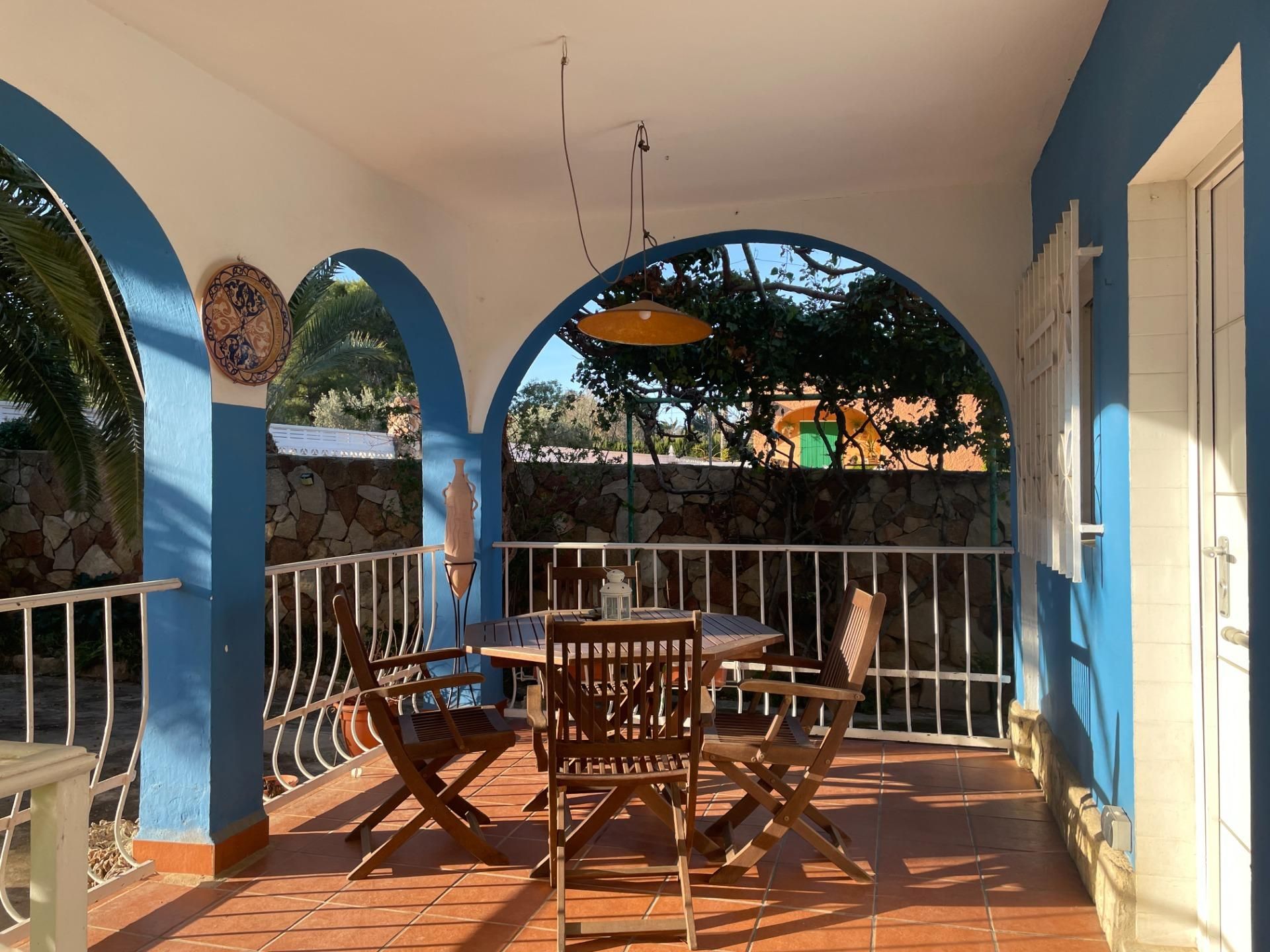 Terrace of House or chalet to rent in Chiva  with Air Conditioner, Heating and Private garden