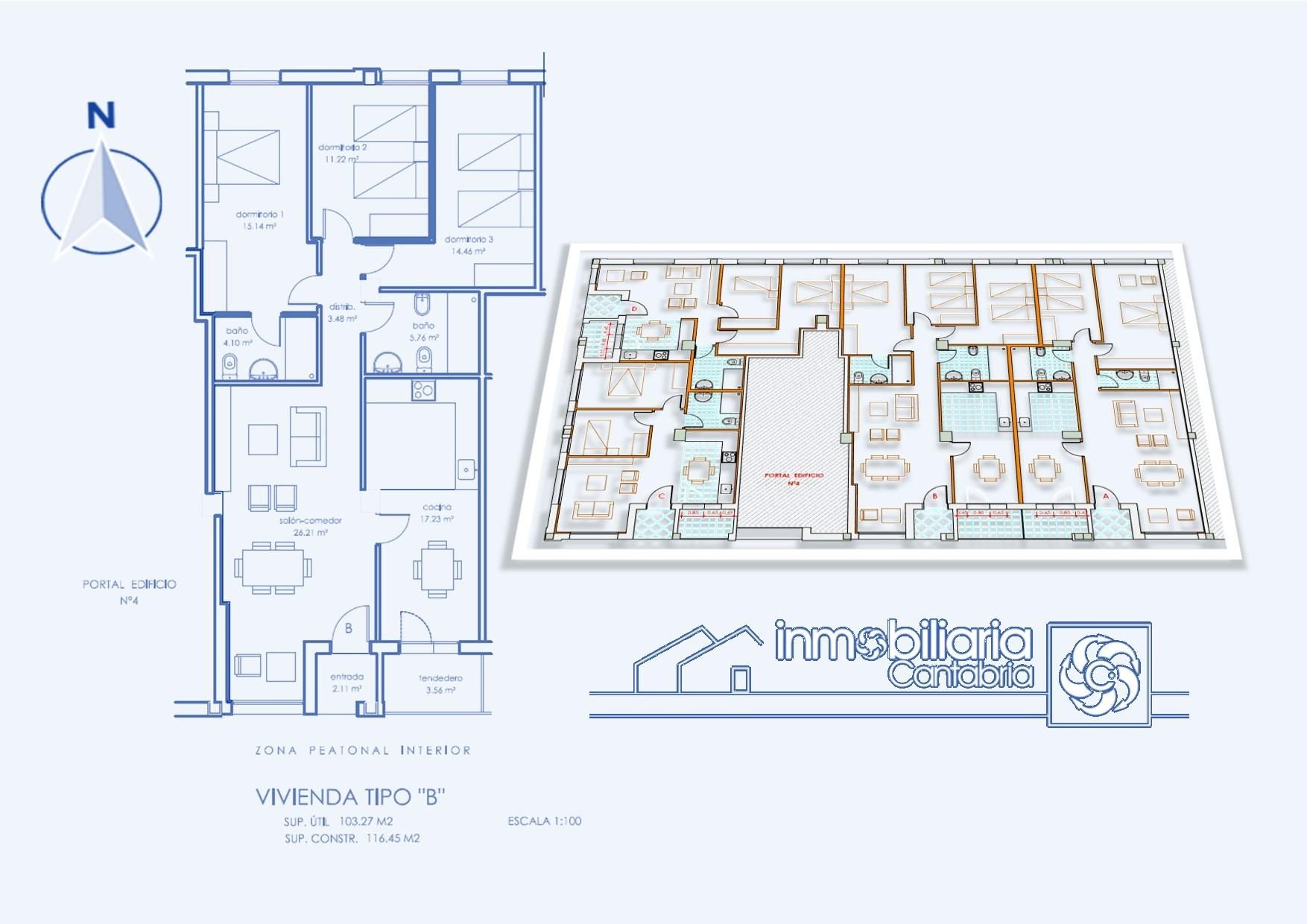 Pis en venda en Los Corrales de Buelna  amb Calefacció, Parquet i Terrassa