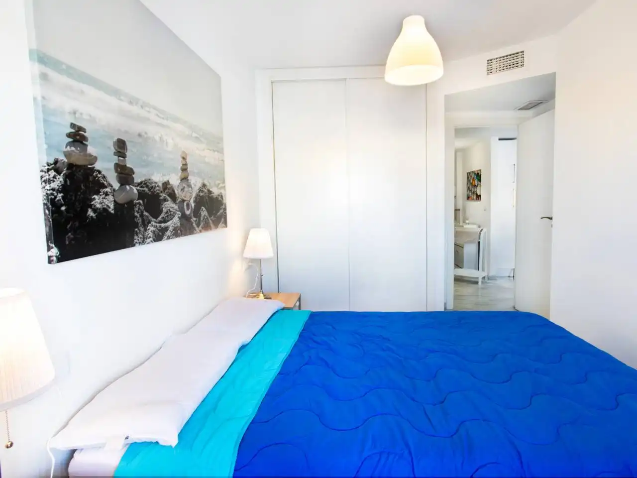 Bedroom of Flat for rent in Rincón de la Victoria  with Air Conditioner, Terrace and Furnished