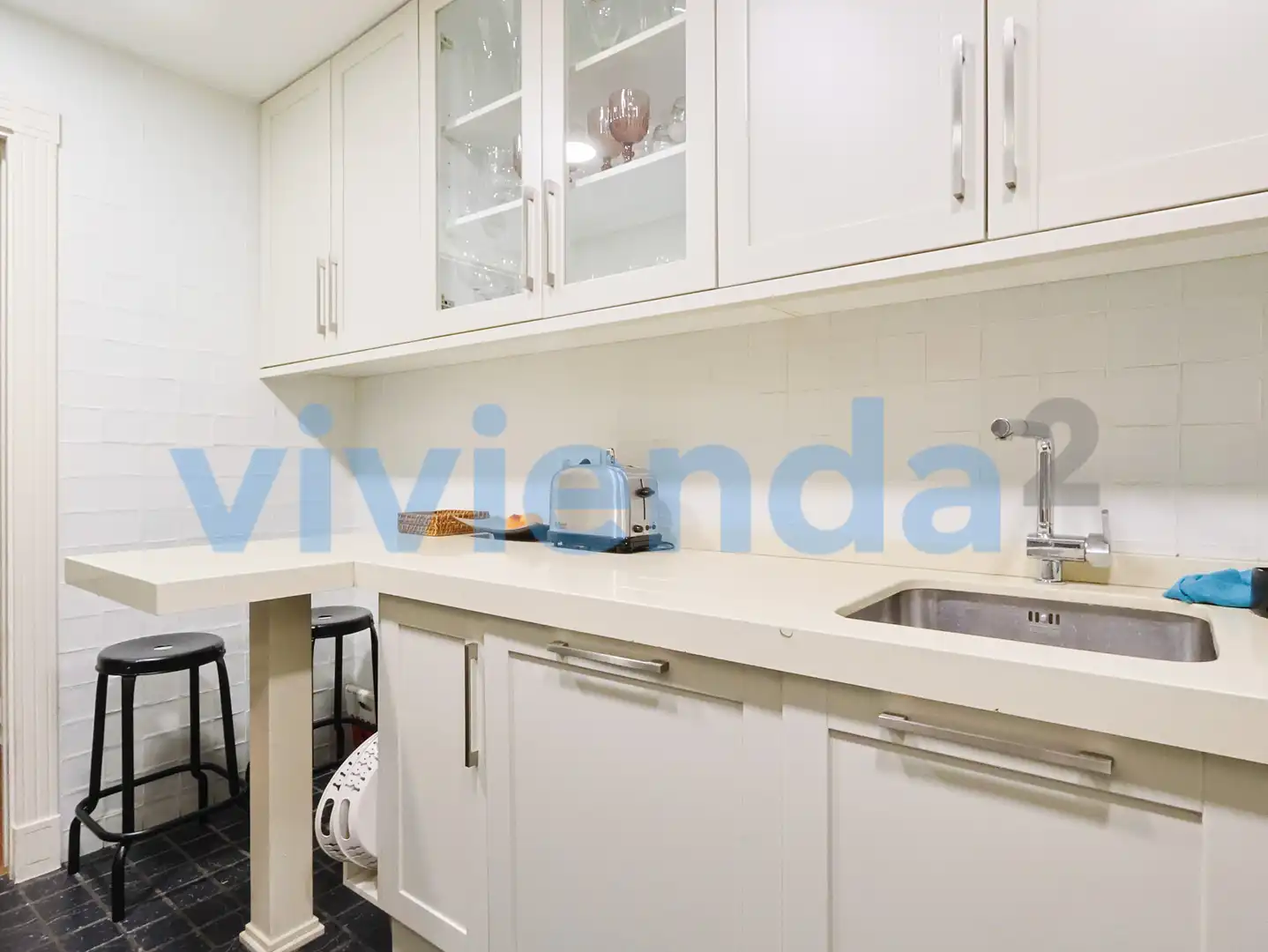 Kitchen of Flat for sale in Madrid  with Air Conditioner, Heating and Terrace