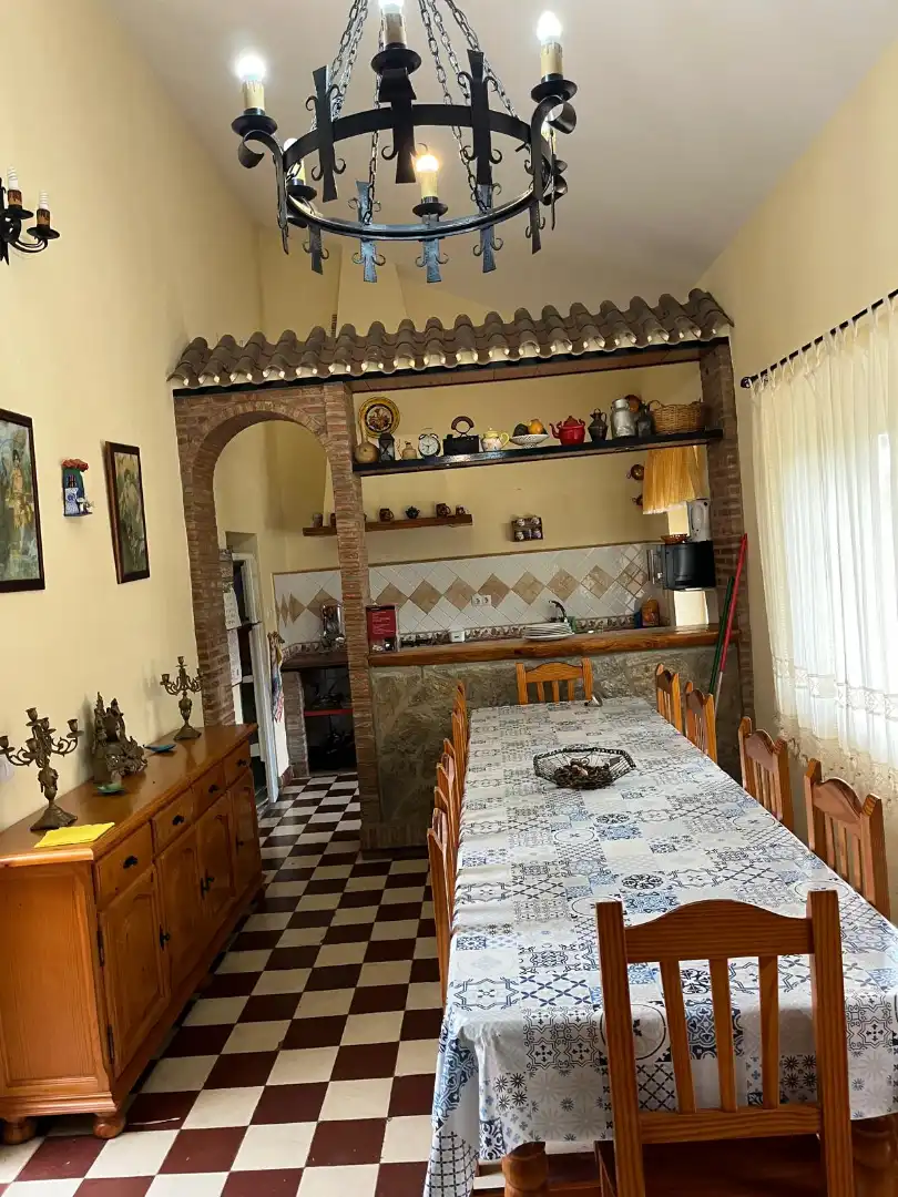Küche von Country house zur Miete in Riogordo mit Privatgarten, Schwimmbad und Möbliert