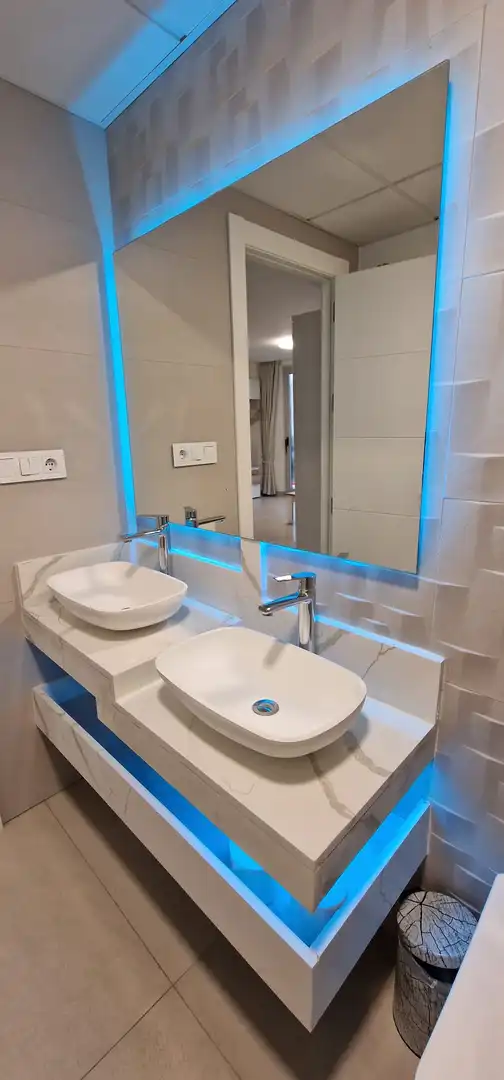 Bany de Apartament en venda en Finestrat amb Aire condicionat, Calefacció i Jardí privat