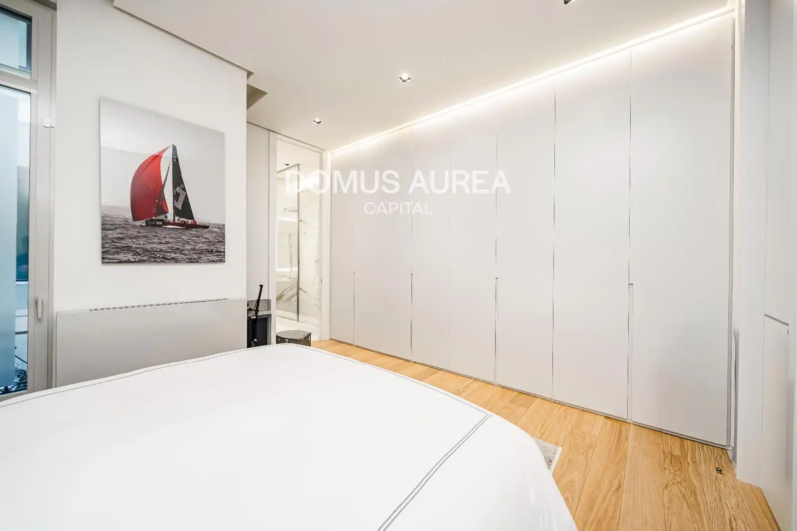 Bedroom of Flat for rent in Madrid  with Air Conditioner, Storage room and Furnished