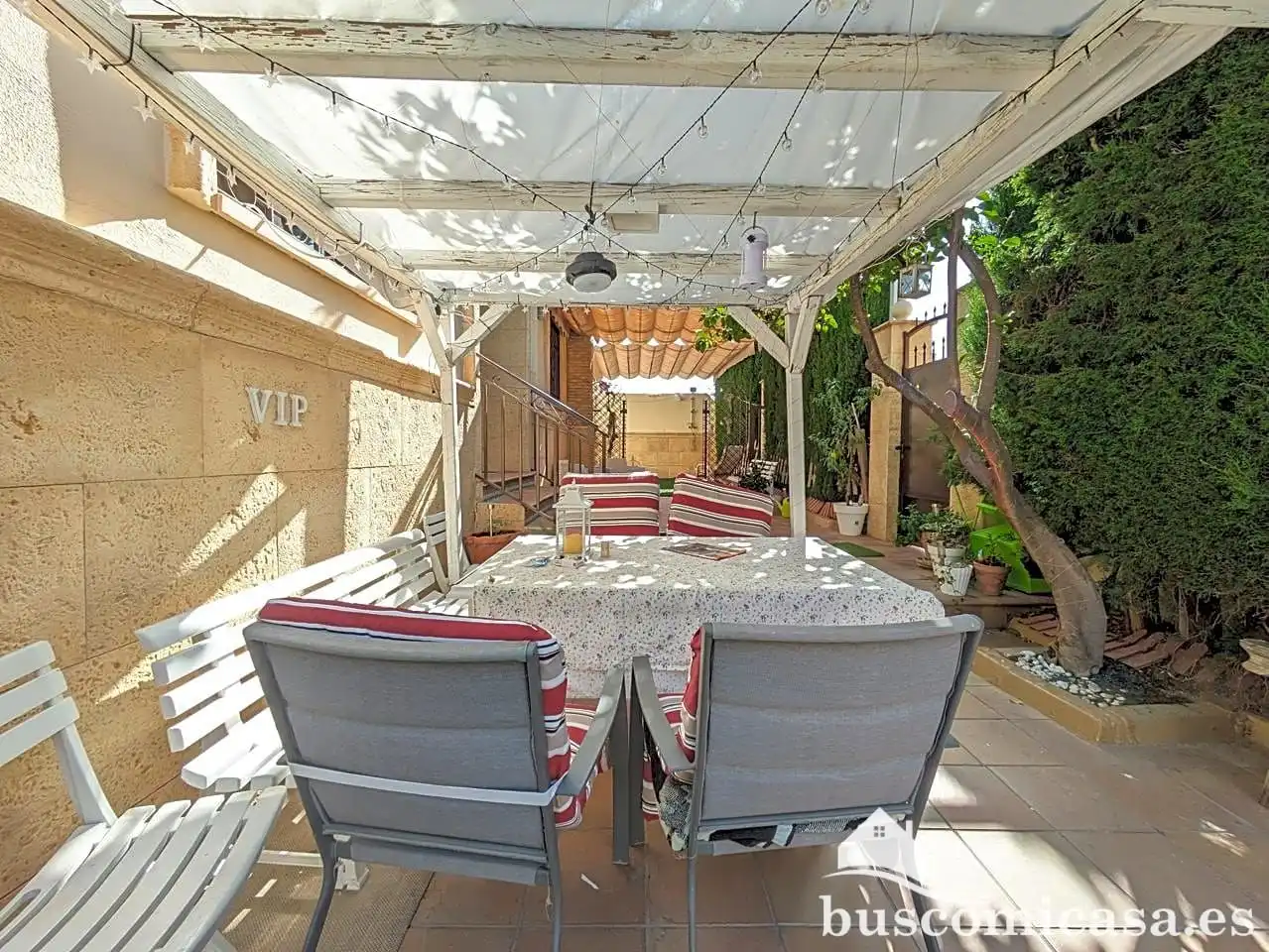 Terrassa de Casa o xalet en venda en Linares amb Aire condicionat, Calefacció i Jardí privat