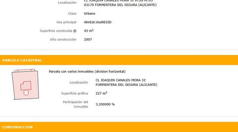 Foto 5 de Garaje en venta en Calle Joaquín Canales, 32, Formentera del Segura, Alicante