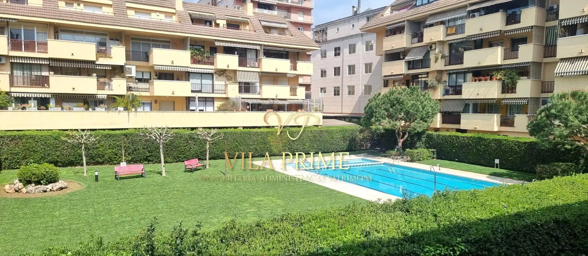 Exterior view of Flat for sale in Vilassar de Mar  with Air Conditioner, Private garden and Terrace