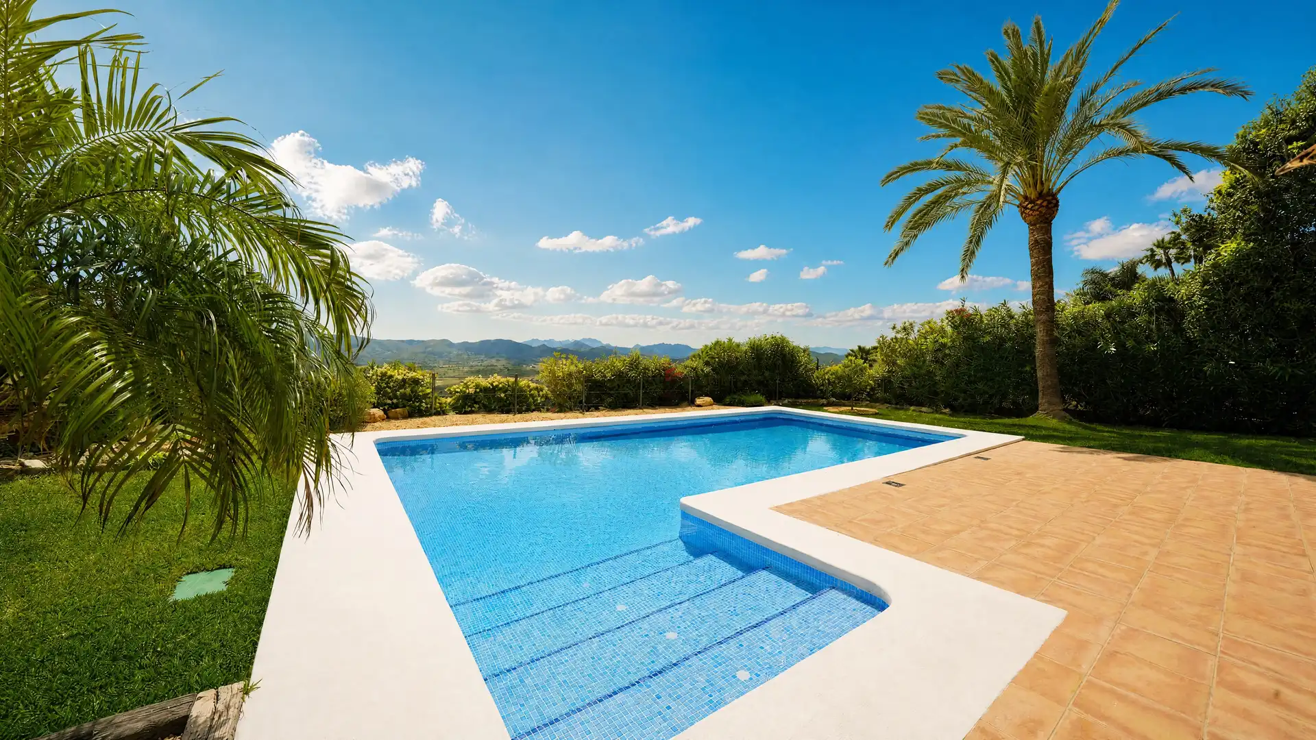 Swimming pool of Country homes for sale in Montgó - Ermita