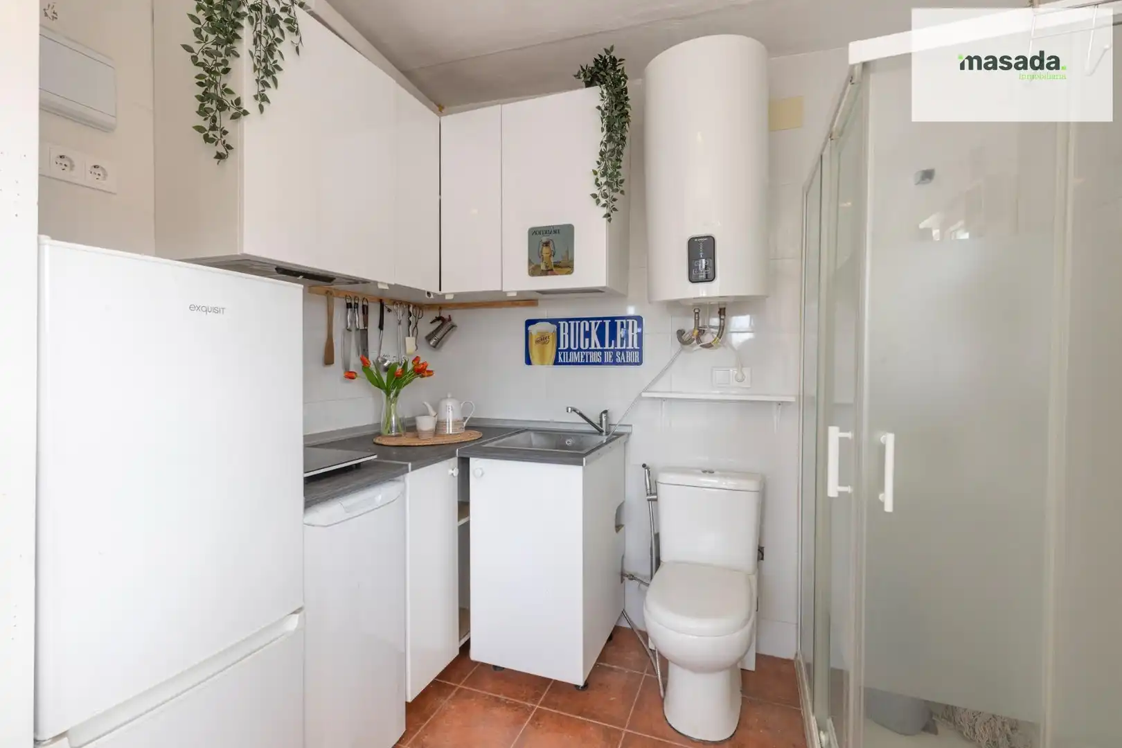 Cocina de Piso en venta en Granada con Terraza y Amueblado
