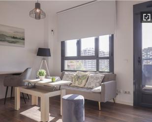 Living room of Flat to rent in  Madrid Capital  with Air Conditioner, Heating and Furnished