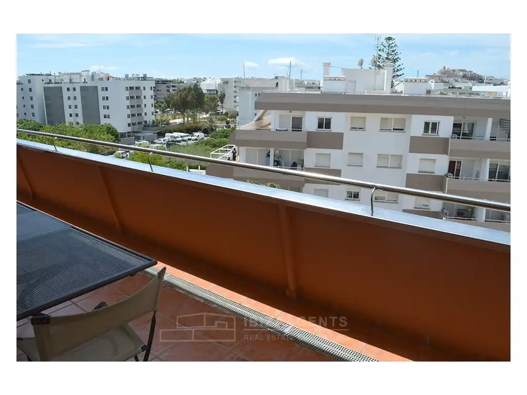 Balcony of Apartments for rent in Eivissa  with Air Conditioner, Terrace and Washing machine