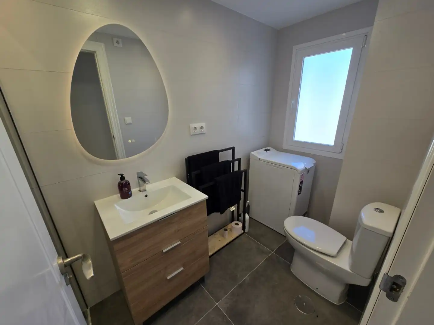 Badezimmer von Wohnungen zum Verkauf in Calpe / Calp mit Klimaanlage, Heizung und Privatgarten