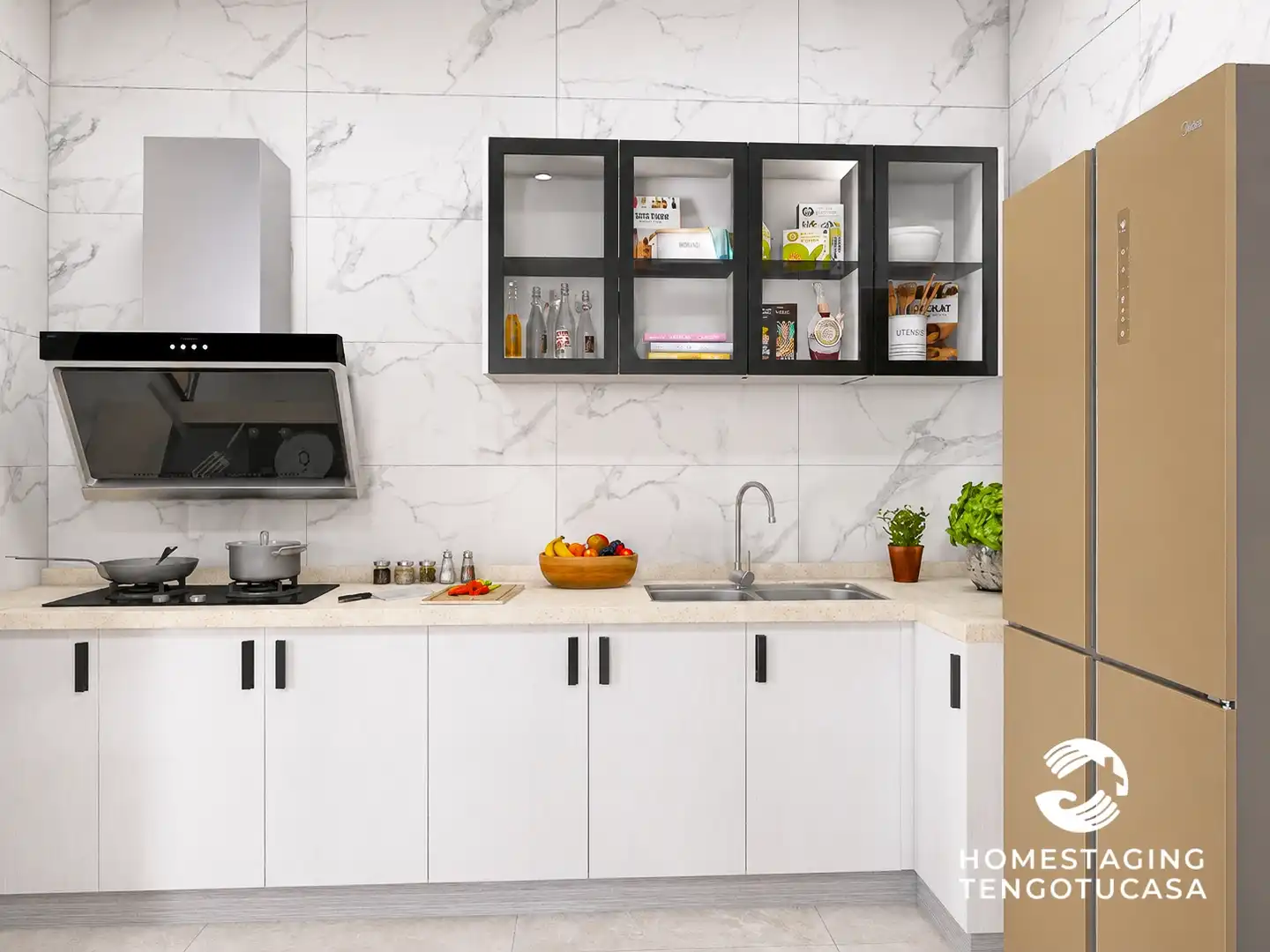 Kitchen of Flat for sale in Madrid  with Air Conditioner, Heating and Terrace