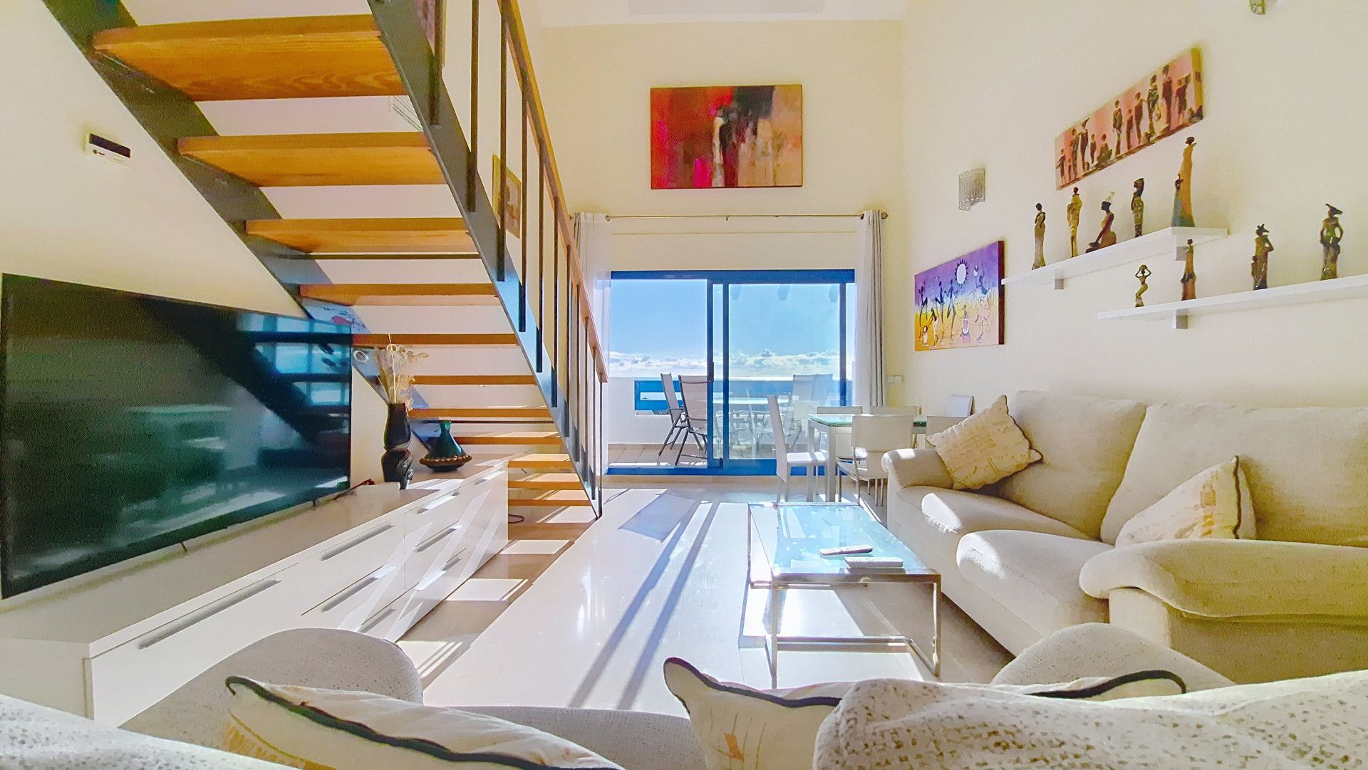 Living room of Attic for sale in Manilva  with Air Conditioner, Terrace and Storage room