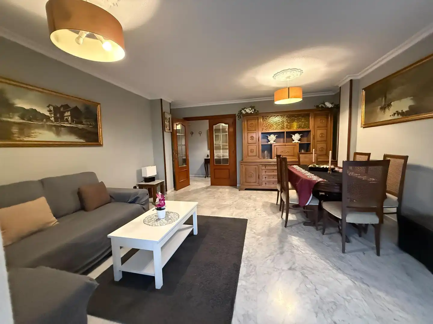 Sala de estar de Piso de alquiler en Alicante / Alacant con Aire acondicionado, Calefacción y Terraza