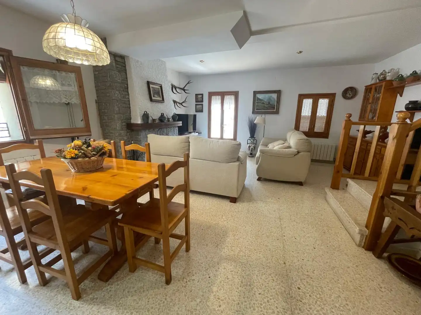 Sala de estar de Casa o chalet en venta en Sant Pau de Segúries con Calefacción y Amueblado