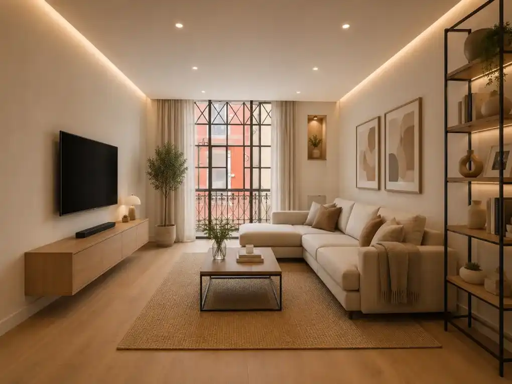 Living room of Flat for sale in Gijón   with Heating