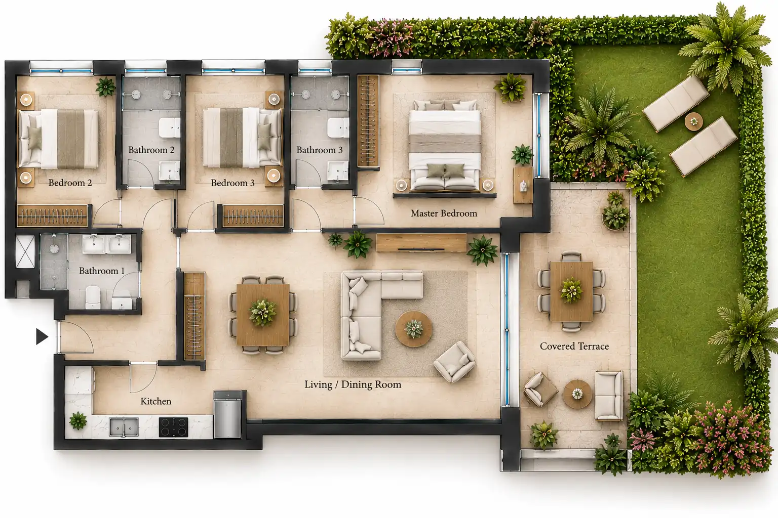 Planta baja en venta en Marbella con Aire acondicionado, Terraza y Piscina