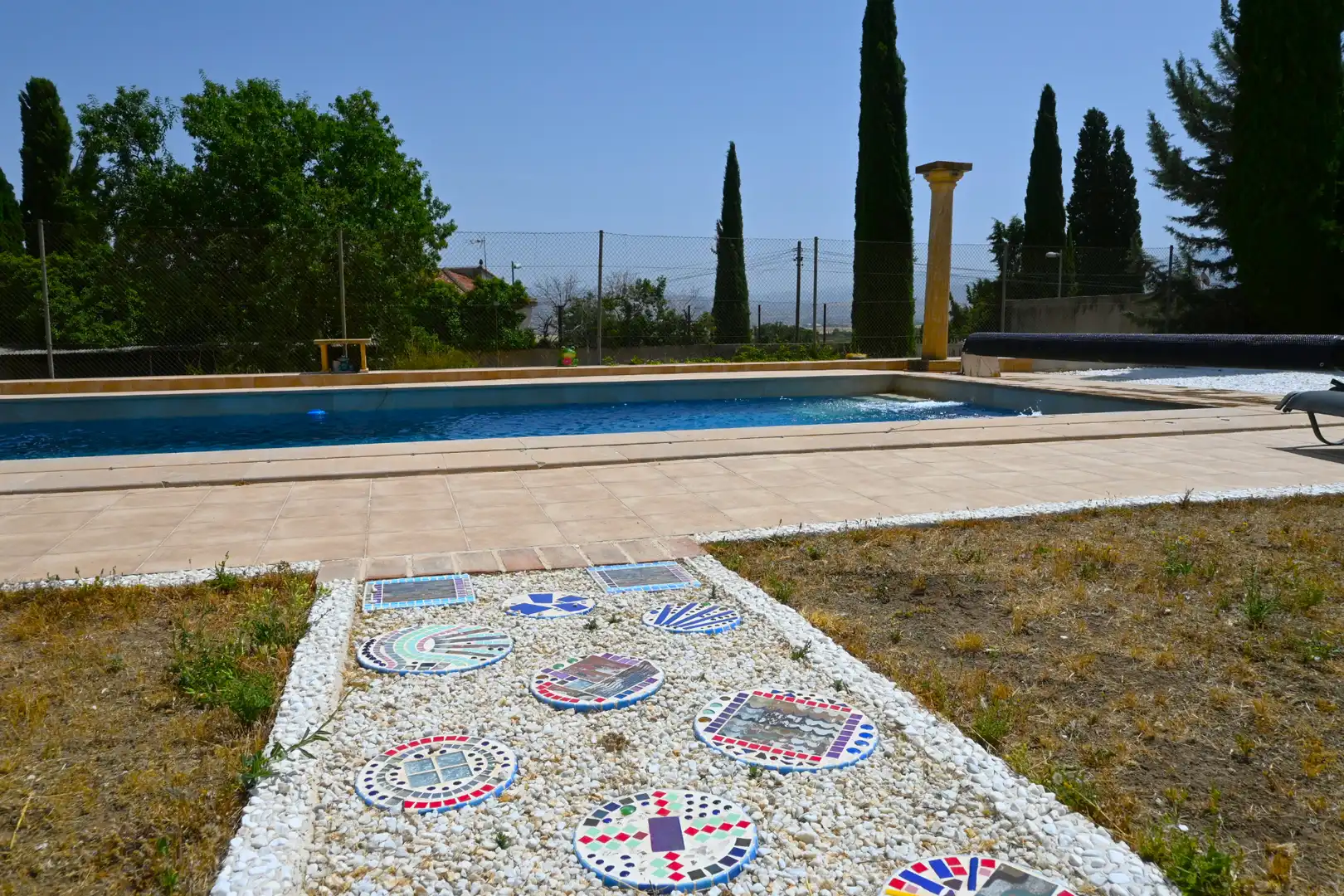 Piscina de Casa o xalet en venda en Las Gabias amb Jardí privat, Terrassa i Traster