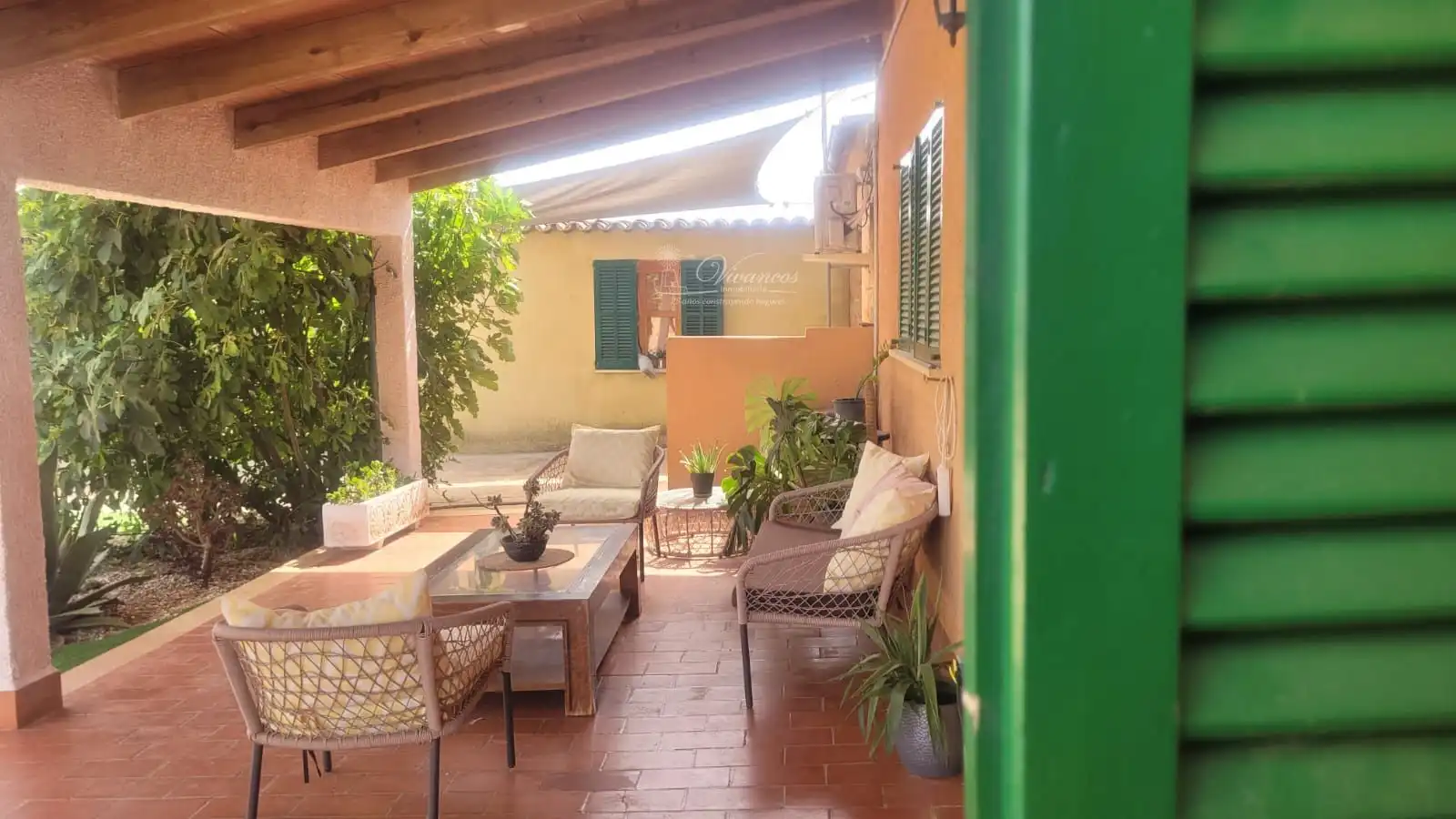 Terrace of Houses for rent in Santa Eugènia  with Air Conditioner and Swimming Pool
