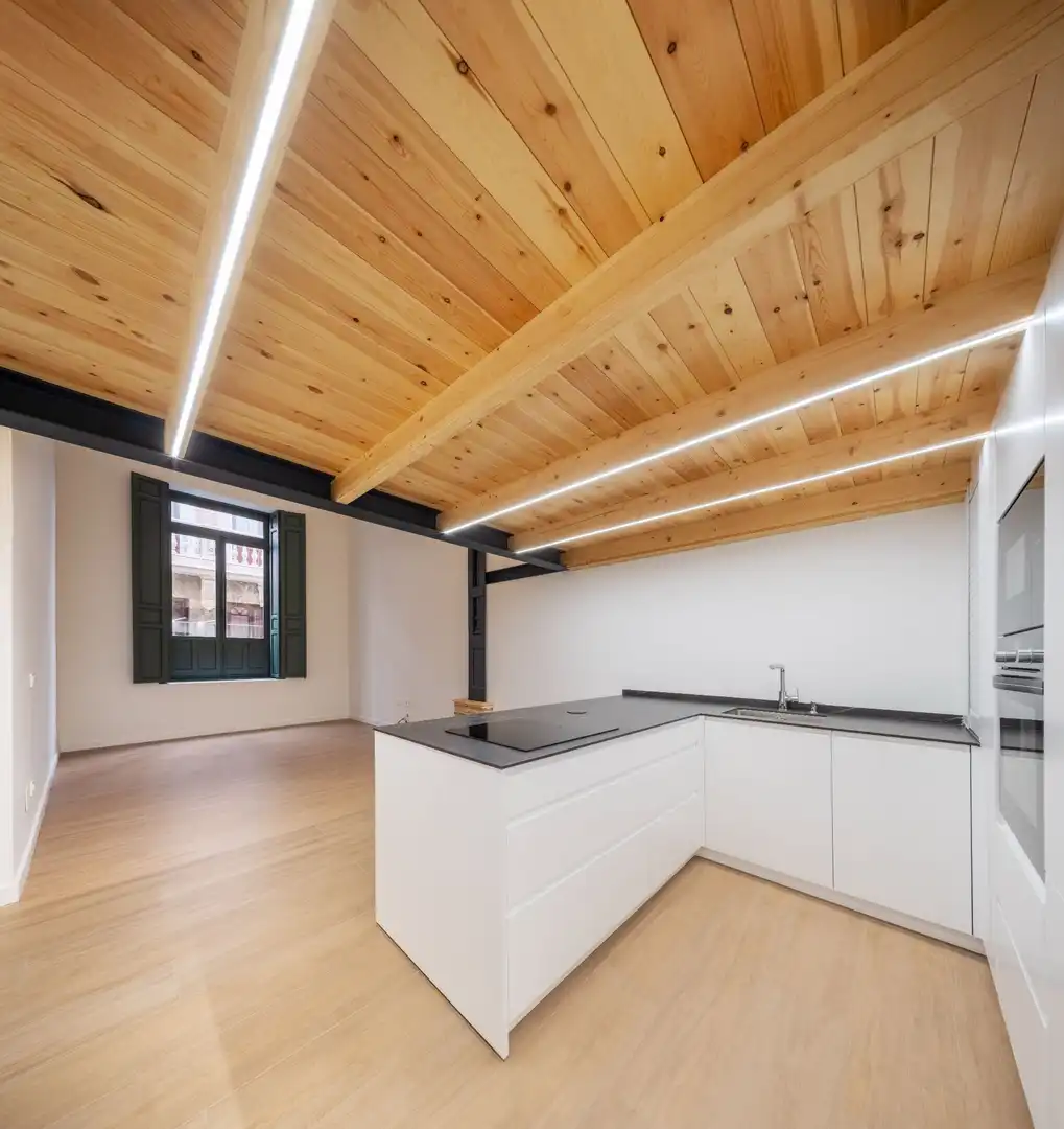 Cocina de Apartamento de alquiler en  Murcia Capital con Aire acondicionado, Calefacción y Trastero