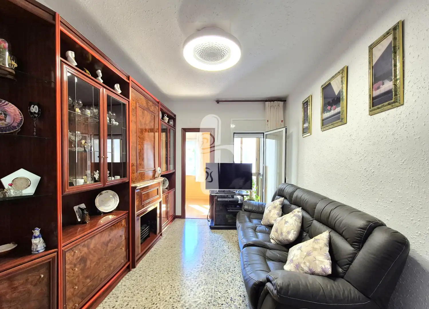 Sala de estar de Piso en venta en Barcelona con Aire acondicionado y Balcón