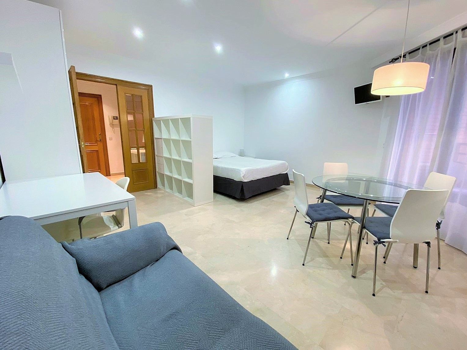 Bedroom of Study to rent in  Valencia Capital  with Air Conditioner, Terrace and Furnished