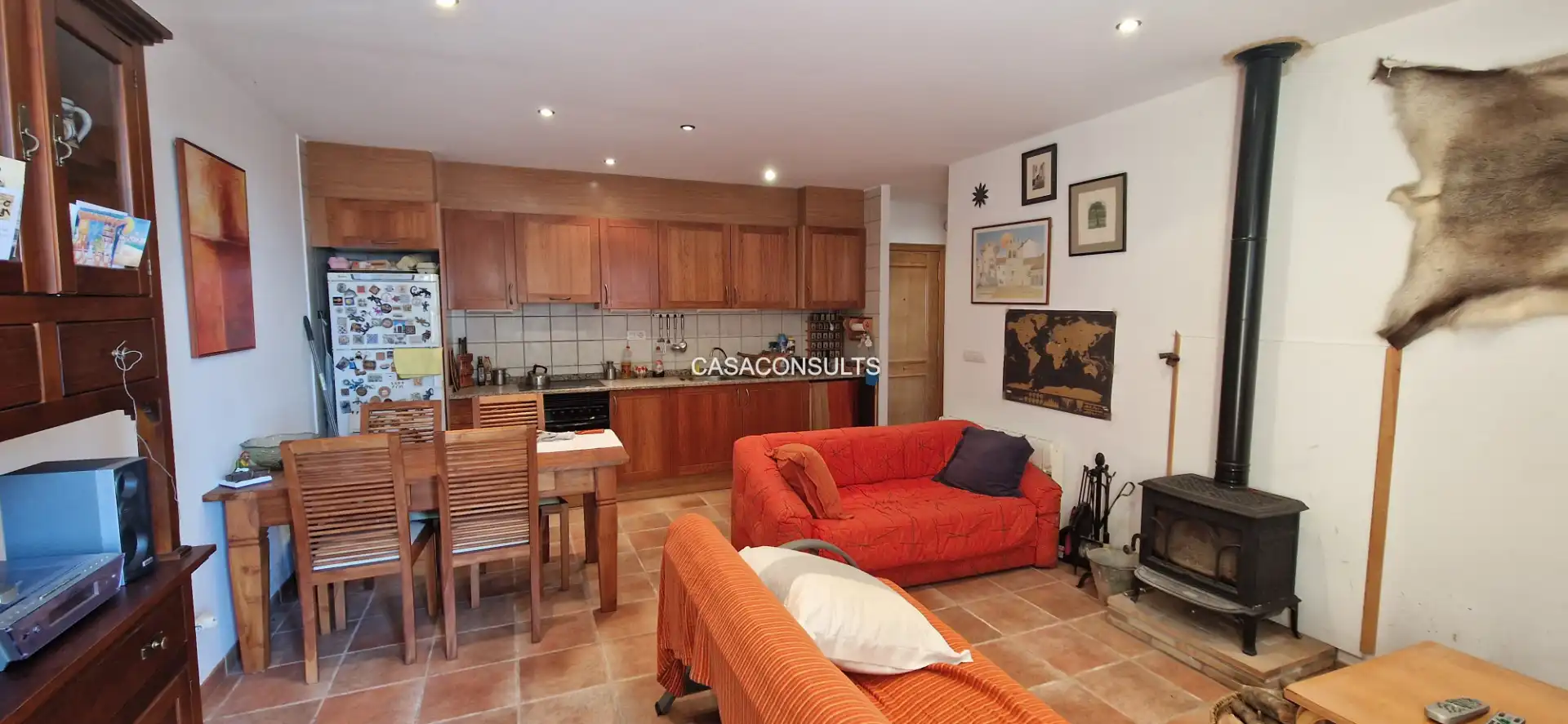 Sala d'estar de Apartament en venda en Vistabella del Maestrazgo amb Calefacció, Jardí privat i Terrassa