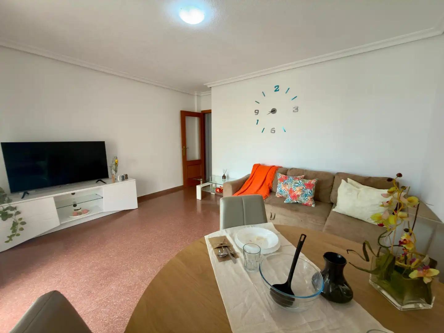 Wohnzimmer von Wohnungen zum Verkauf in Torrevieja mit Klimaanlage, Möbliert und Balkon