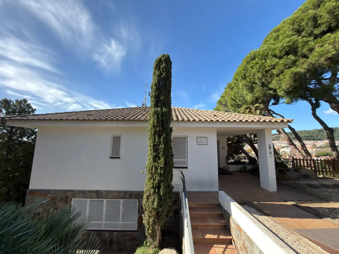 Vista exterior de Casa o chalet en venta en Canet de Mar con Jardín privado, Trastero y Piscina
