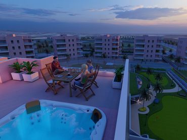 Apartment with pool for sale in El Edén