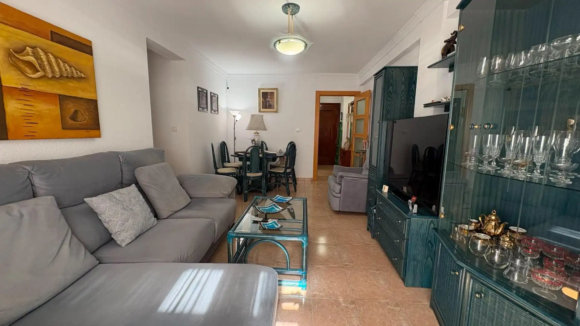 Sala de estar de Piso en venta en Málaga con Aire acondicionado, Terraza y Amueblado