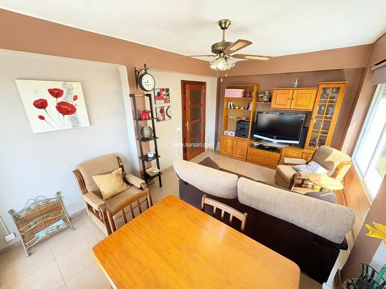 Sala de estar de Apartamento en venta en Benicasim / Benicàssim con Aire acondicionado, Calefacción y Terraza