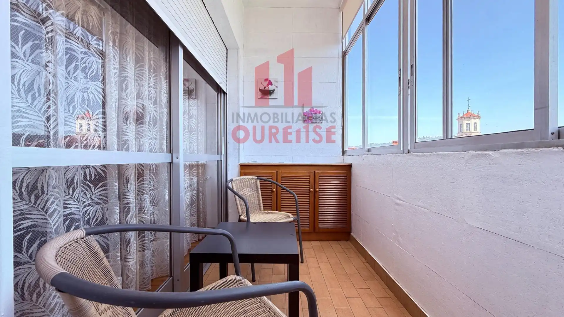 Balcony of Flat for rent in Ourense Capital   with Heating and Furnished