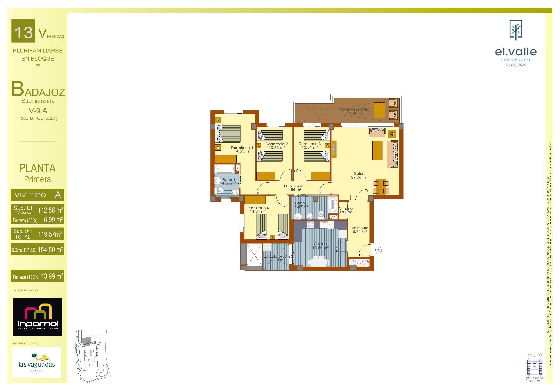 Pis en venda en Badajoz Capital amb Calefacció, Terrassa i Piscina comunitària