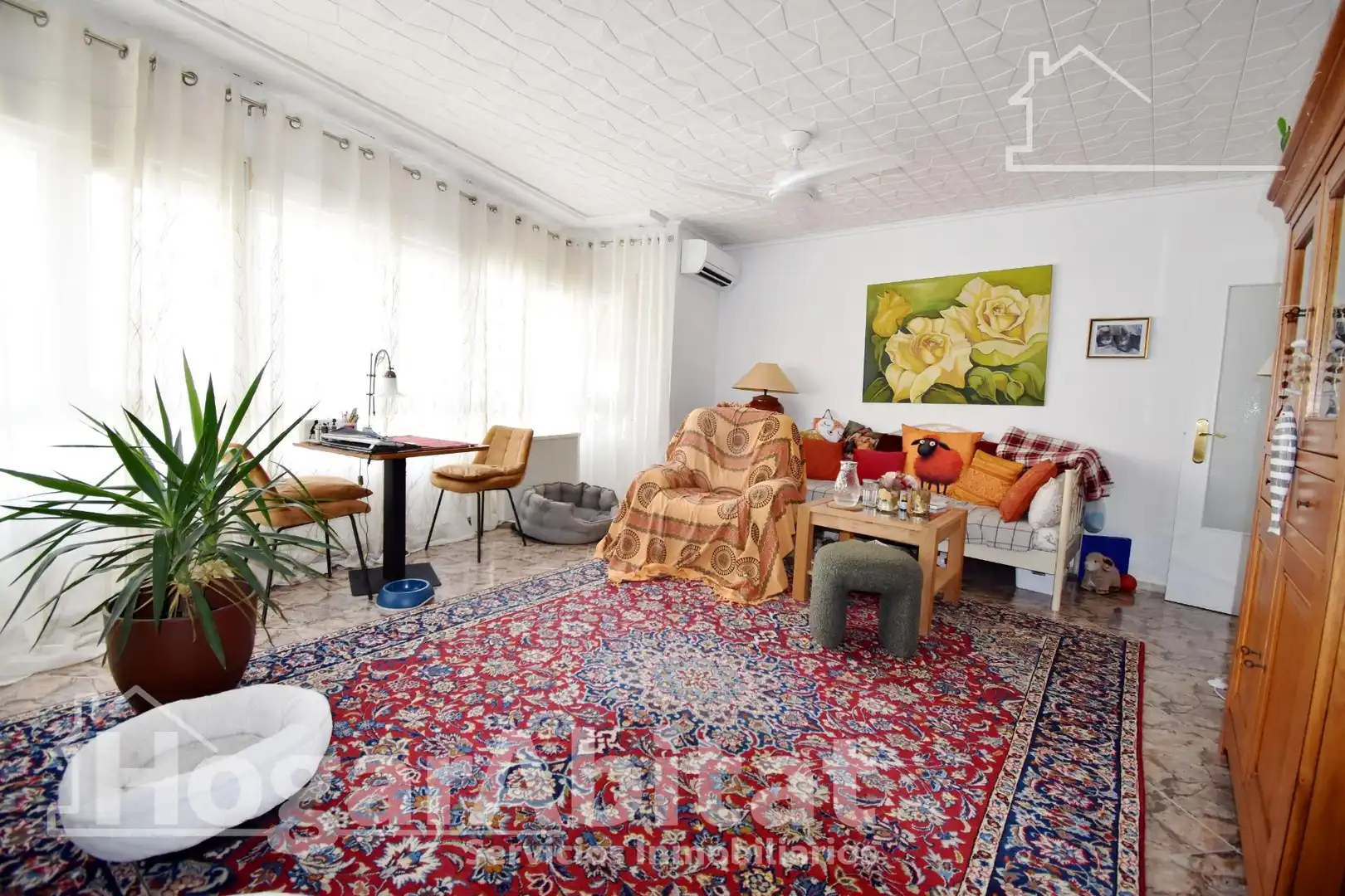 Living room of Flat for sale in Miramar  with Air Conditioner and Balcony