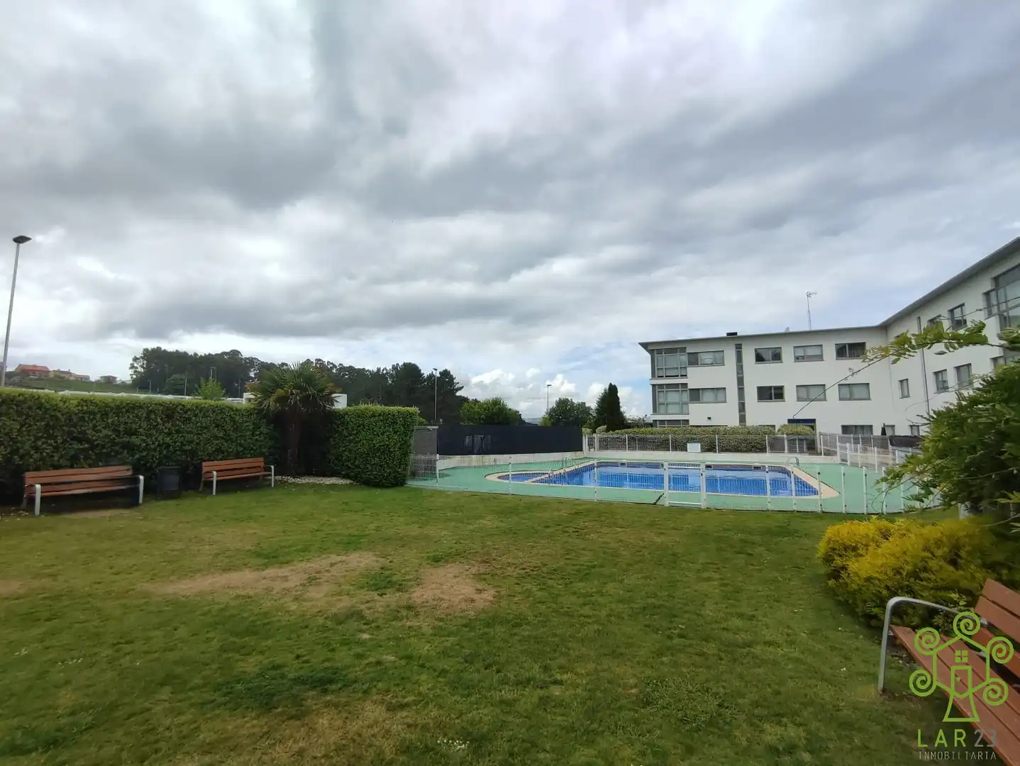 Swimming pool of Flat for rent in Oleiros  with Heating, Parquet flooring and Furnished