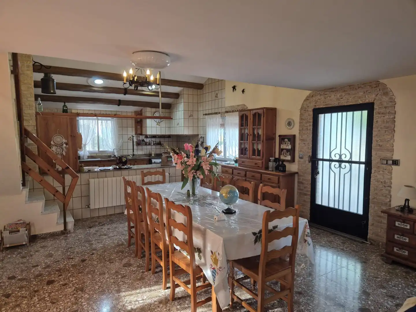 Cuina de Finca rústica en venda en Amposta amb Aire condicionat, Calefacció i Jardí privat