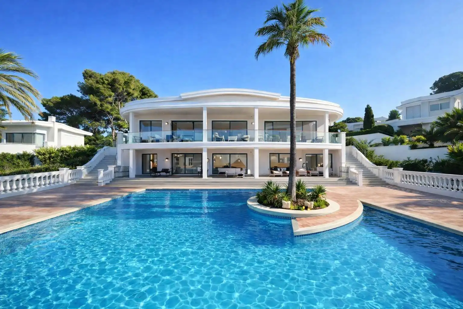 Swimming pool of Houses for sale in Moraira