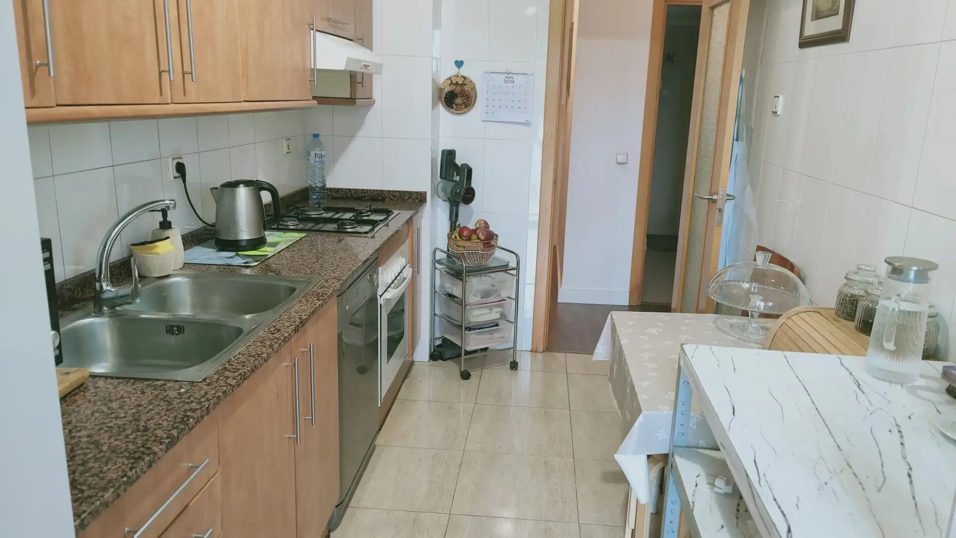 Kitchen of Flat for sale in Vila-seca  with Heating, Parquet flooring and Furnished