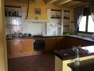 Cuina de Finca rústica en venda en Terrades amb Aire condicionat, Jardí privat i Parquet