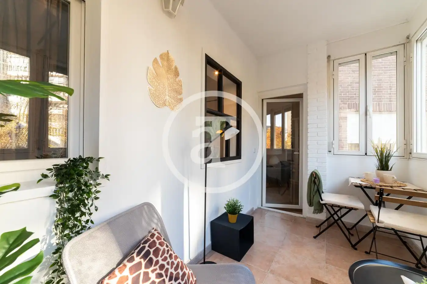 Terrasse von Wohnung zur Miete in Madrid mit Klimaanlage, Möbliert und Ofen