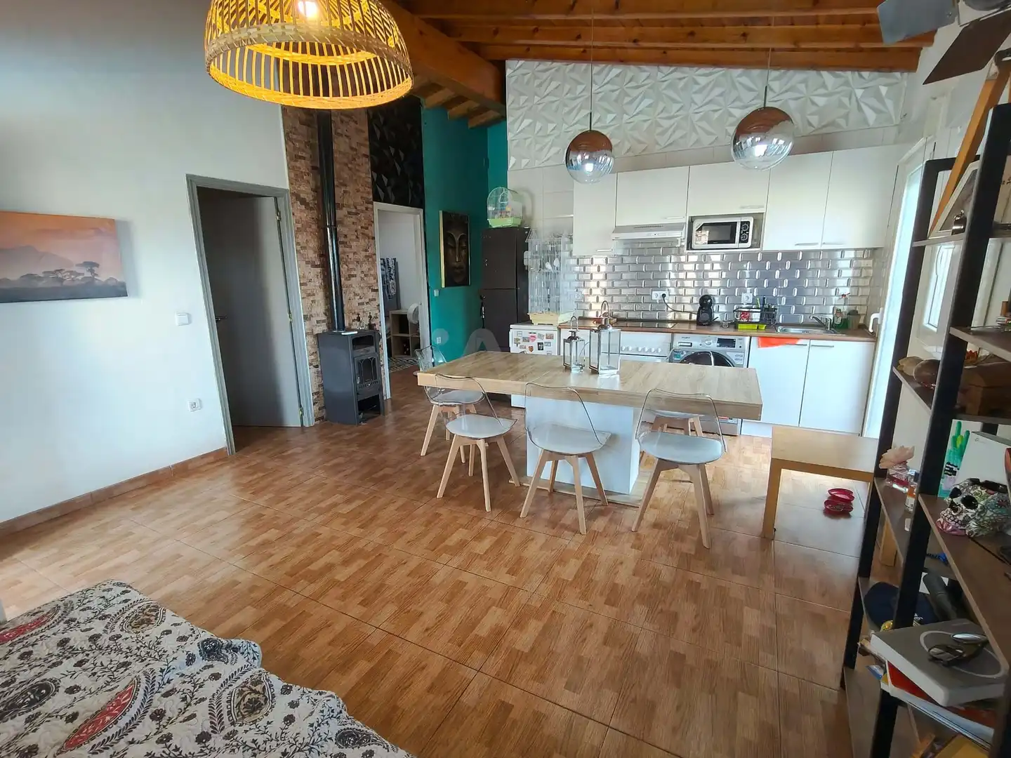 Kitchen of Country homes for sale in Bermellar  with Heating, Terrace and Swimming Pool