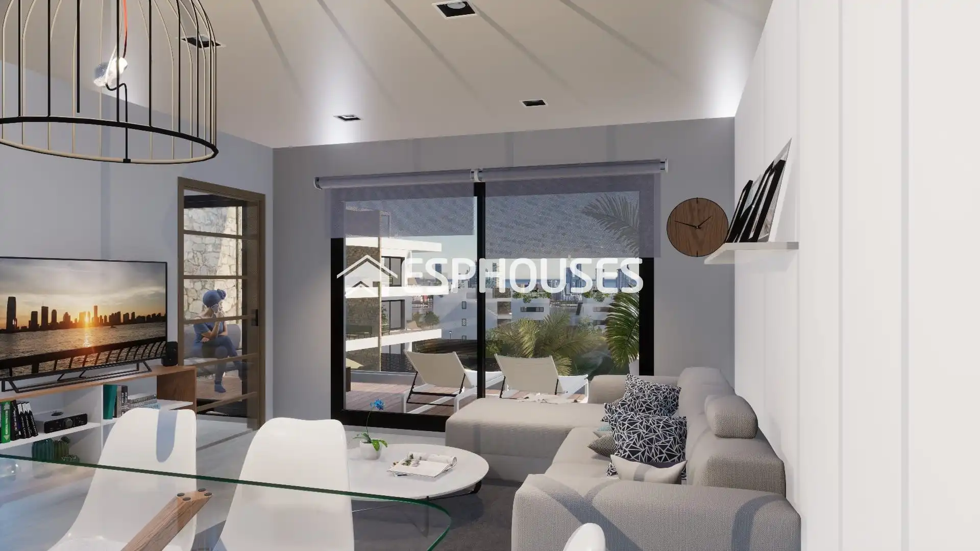 Living room of Ground floor for sale in La Nucia  with Air Conditioner, Swimming Pool and Community pool