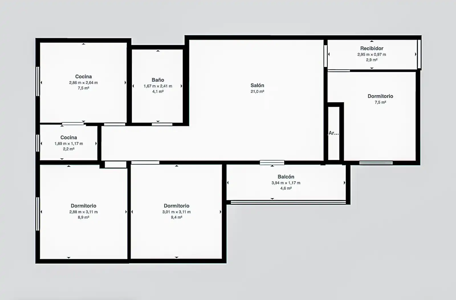 Apartament en venda en  Palma de Mallorca amb Balcó
