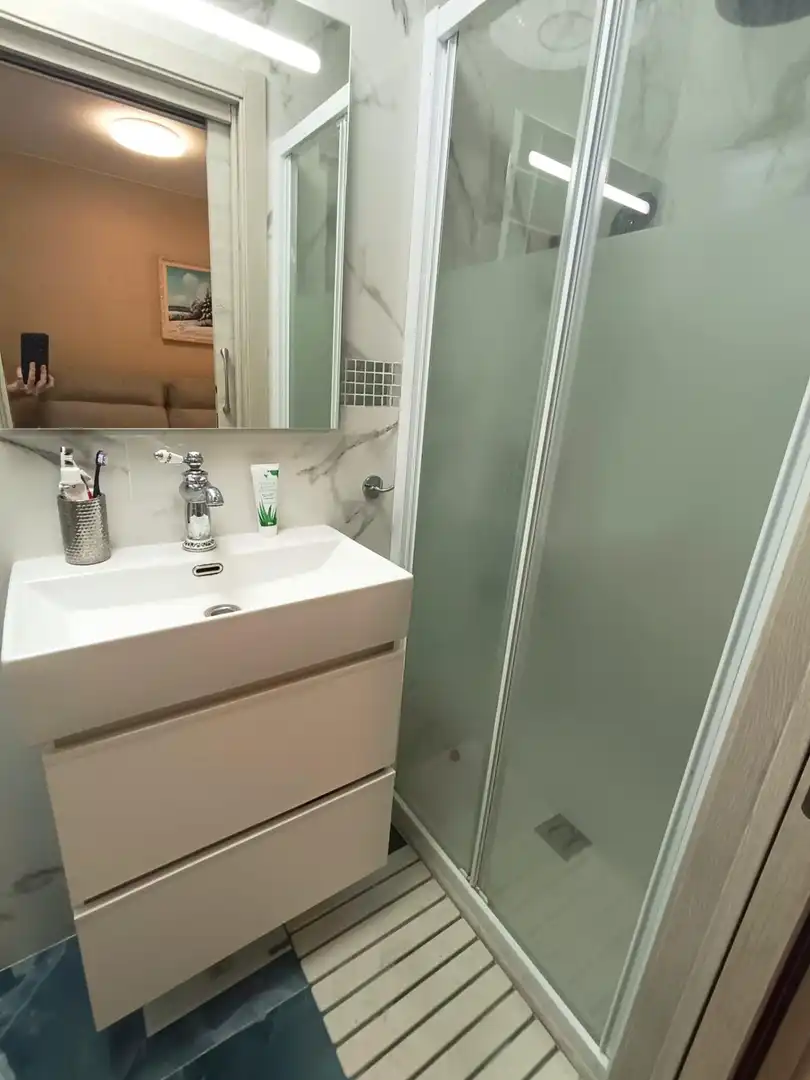 Badezimmer von Einfamilien-Reihenhaus zum Verkauf in Petrer mit Klimaanlage, Heizung und Gemeinschaftspool