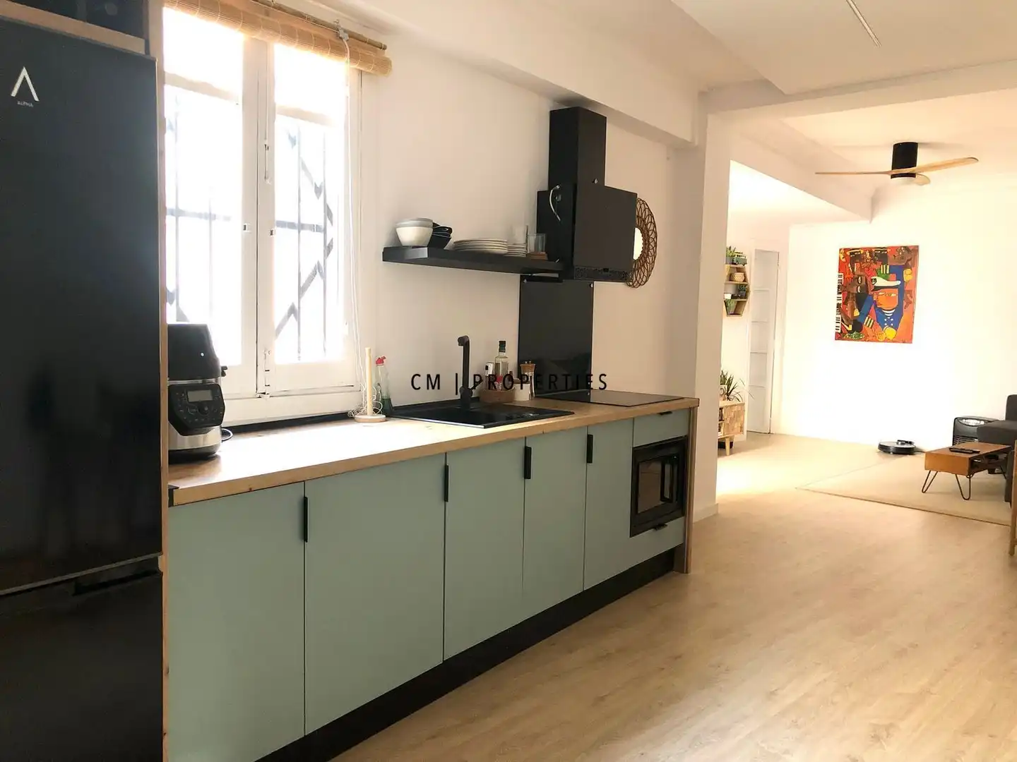 Küche von Wohnung zur Miete in Valencia mit Klimaanlage, Heizung und Möbliert