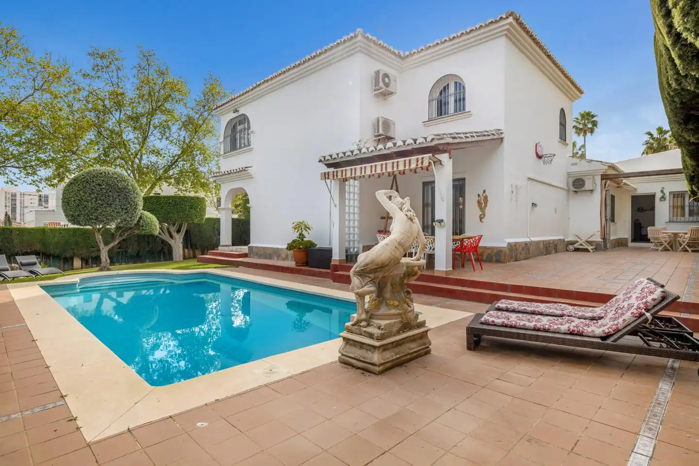 Exterior view of Houses for rent in Benalmádena  with Air Conditioner, Private garden and Swimming Pool